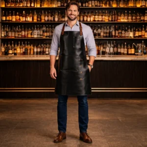 Jigger Real Cowhide Leather Bar Apron
