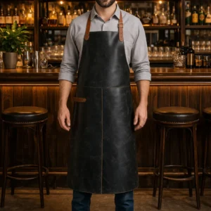 Stave Crazy Real Cowhide Leather Bar Apron