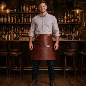 Dram Real Cowhide Leather Bar Apron