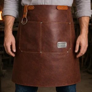 Dram Real Cowhide Crazy Horse Leather Bar Apron